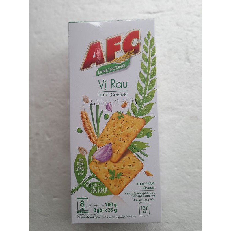 Bánh AFC VỊ RAU /VỊ LÚA MÌ 200g  (1 hộp)