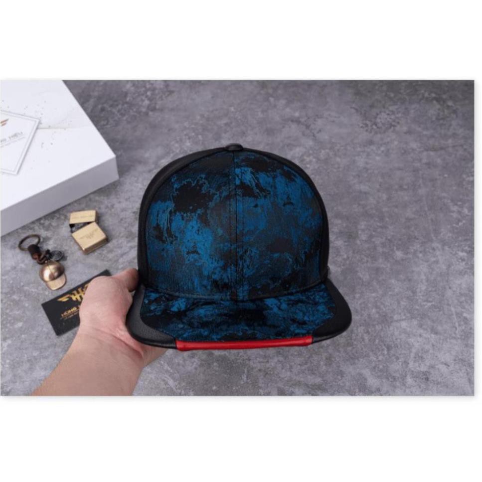 Nón Sơn nón Snapback - Nón Hiphop Nón Sơn - Mũ snapback hiphop nam nữ Xanh