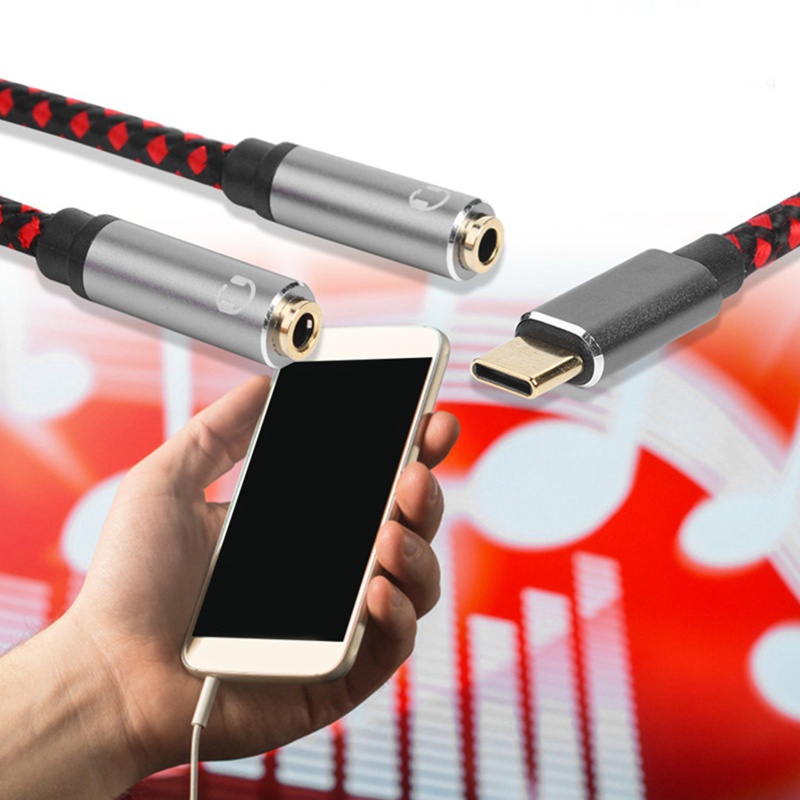 Dây Cáp Chuyển Đổi Cổng USB C Sang Cổng Tai Nghe 3.5mm 2 Trong 1 Type C Sang 3.5 Aux Cho Điện Thoại Glalxy S22 S20 S21