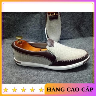 Giày lười nam giày mọi nam 3 màu đen-nâu-kem