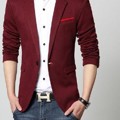 (Blazer Hugo) Áo Khoác Cotton Co Giãn Cho Nam Màu Sắc