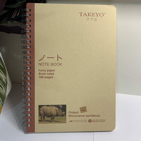 Sổ lò xo Takeyo khổ A6, A5, B5 160tr- Giấy chống loá