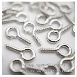 20 Khoen vít xoắn nhỏ 5x10mm làm đồ Handmade