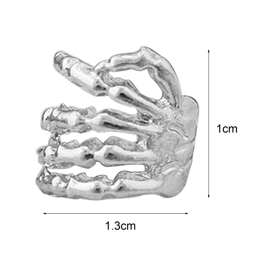 1 Khuyên Kẹp Vành Tai Hình Bàn Tay Xương Cá Tính