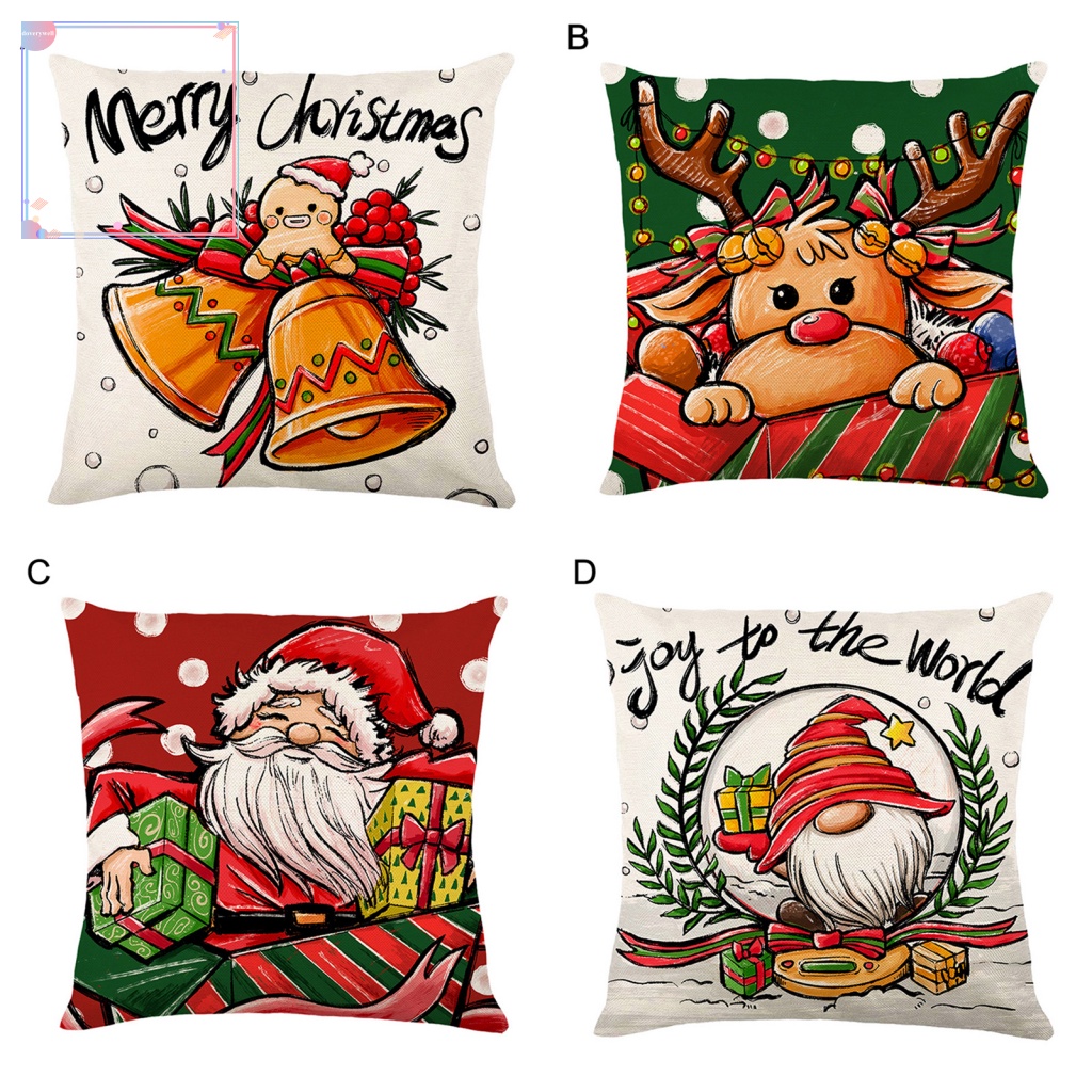 Vỏ Gối In Họa Tiết Giáng Sinh Thoải Mái