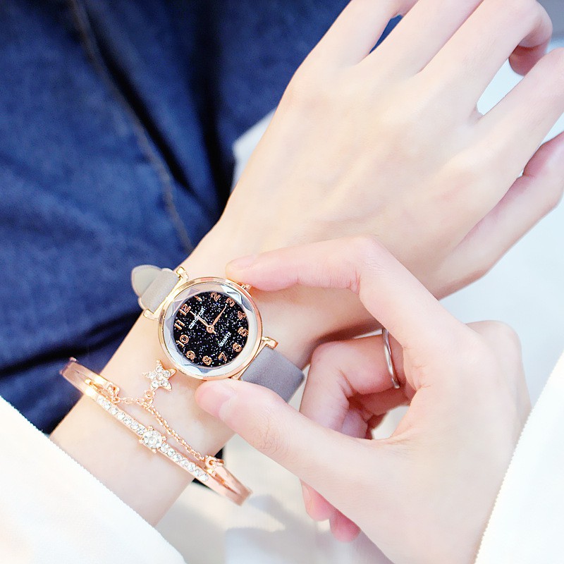 Đồng hồ nữ thời trang Cadycat C010 dây da mềm, mặt tròn số nhỏ xinh,xắn, phù hợp bạn tay nhỏ