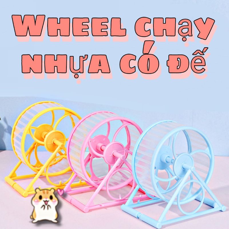 Vòng chạy nhựa  có đế cho Hamster