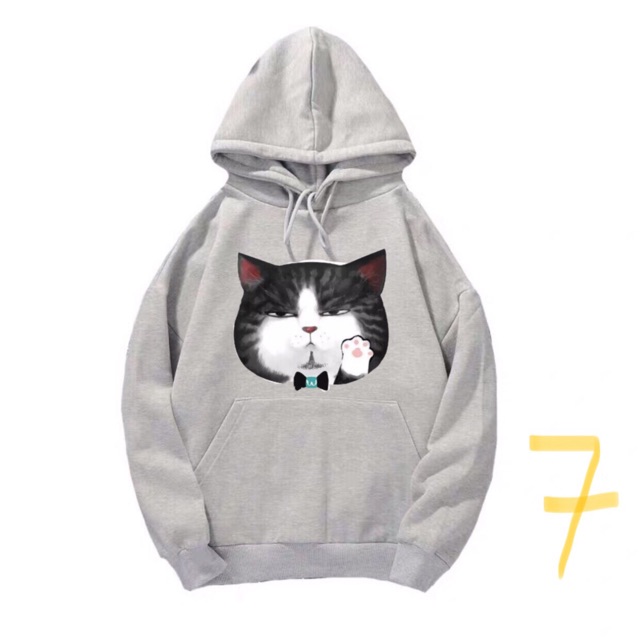 (CUTE) ÁO HOODIE NAM NỮ IN HÌNH MÈO AMI ĐÁNG YÊU