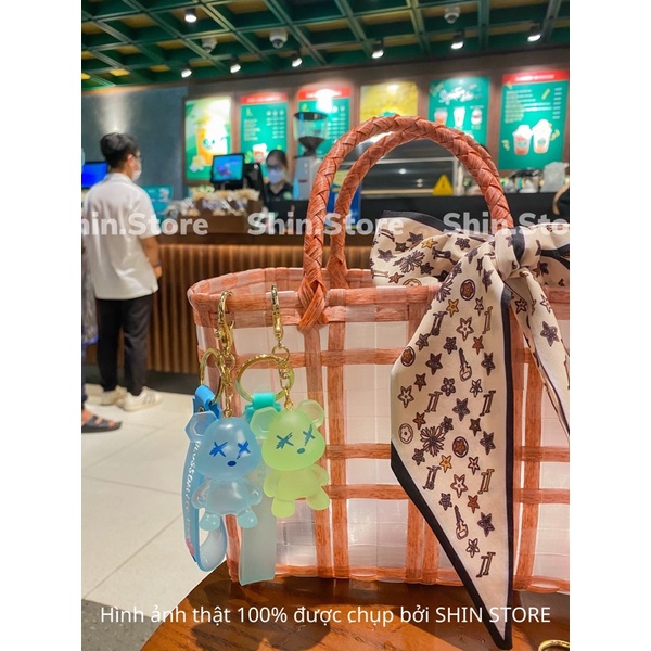 Móc khoá gấu hàn quốc pha lê dễ thương , móc khoá xe máy  hot trend tiktok phụ kiện túi xách gấu hàn quốc  Shin Store