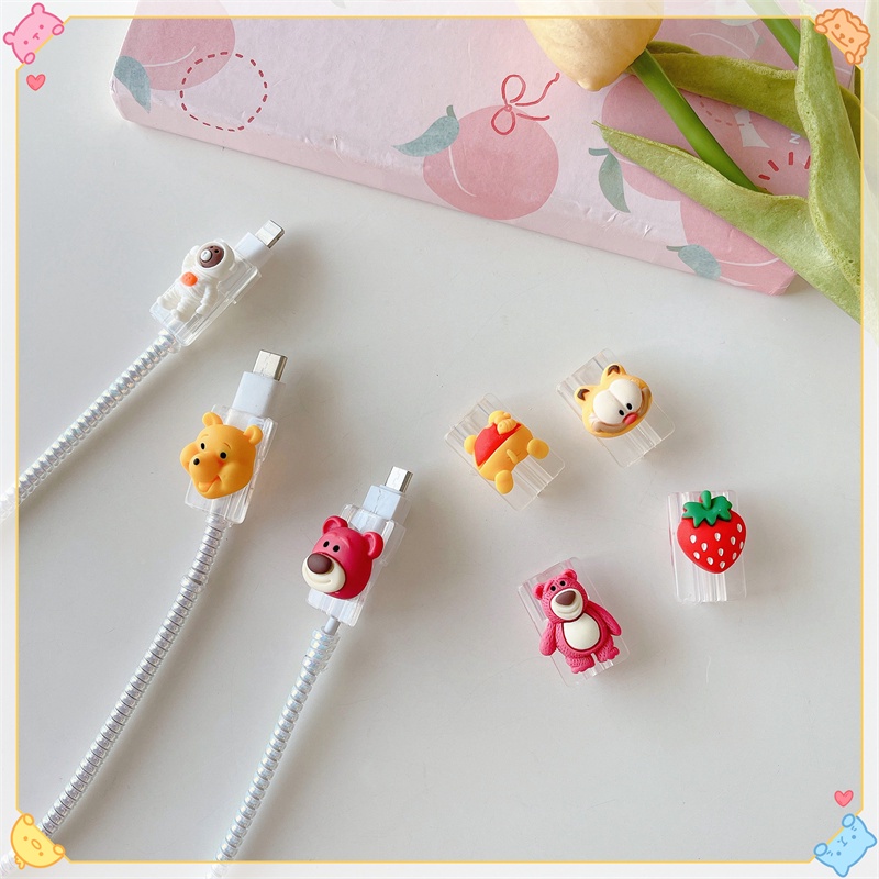 Dụng Cụ Quấn Bảo Vệ Dây Cáp Sạc USB Hoạt Hình Dễ Thương Sắp Xếp Gọn Gàng Cho Tất Cả