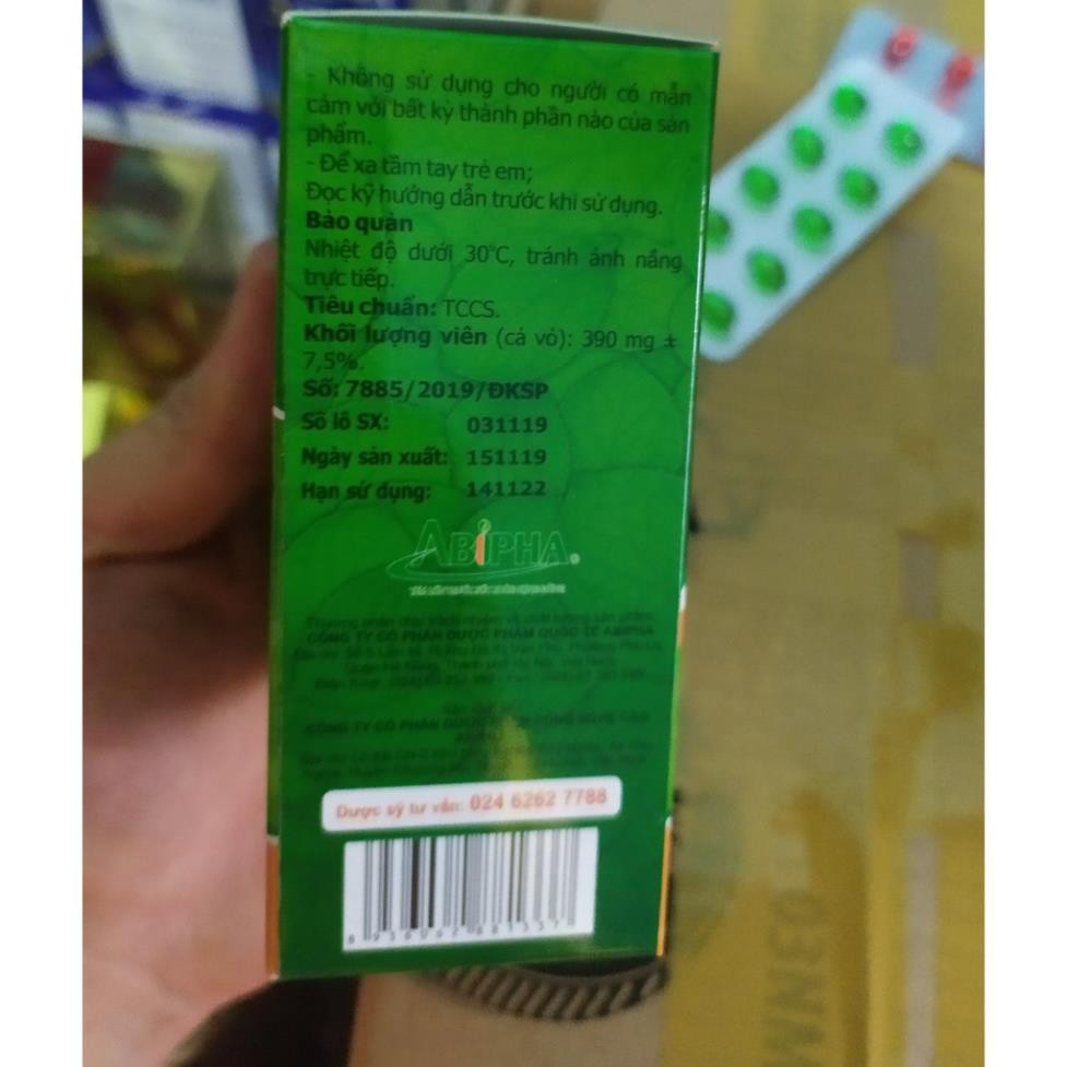 Eurosca, Eurosca Fort abipha Giảm ho, thông thoáng mũi, giảm các triệu chứng cảm lạnh, sổ mũi, đau họng