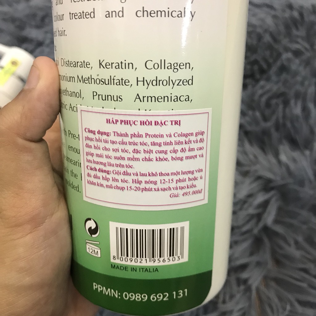 Kem hấp Collagen Wolape HT phủ bóng tóc 500ml