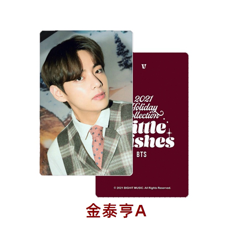 Thẻ ảnh PVC trong suốt in hình nhóm nhạc Kpop BTS 2021