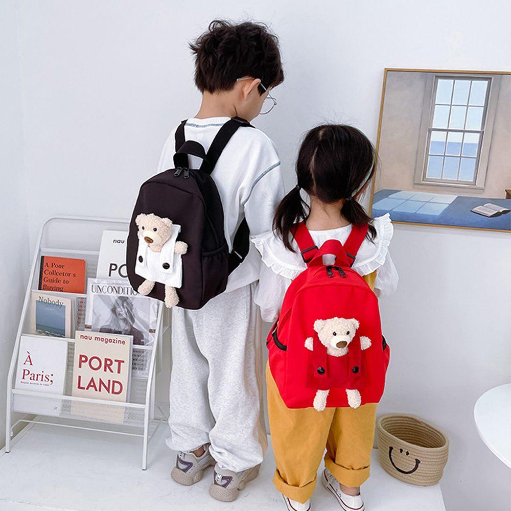 Ba Lô Đi Học Bằng Lông Nhung Sức Chứa Lớn Có Khóa Kéo Dễ Thương Cho Bé Mẫu Giáo