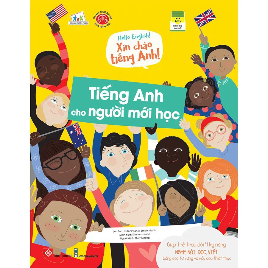 Sách Đinh Tị - Combo Hello English! - Xin Chào Tiếng Anh (Bộ 4 Cuốn)