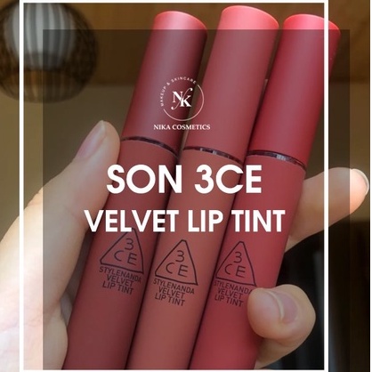 Son kem lì 3.C.E Velvet Lip Tint 4g