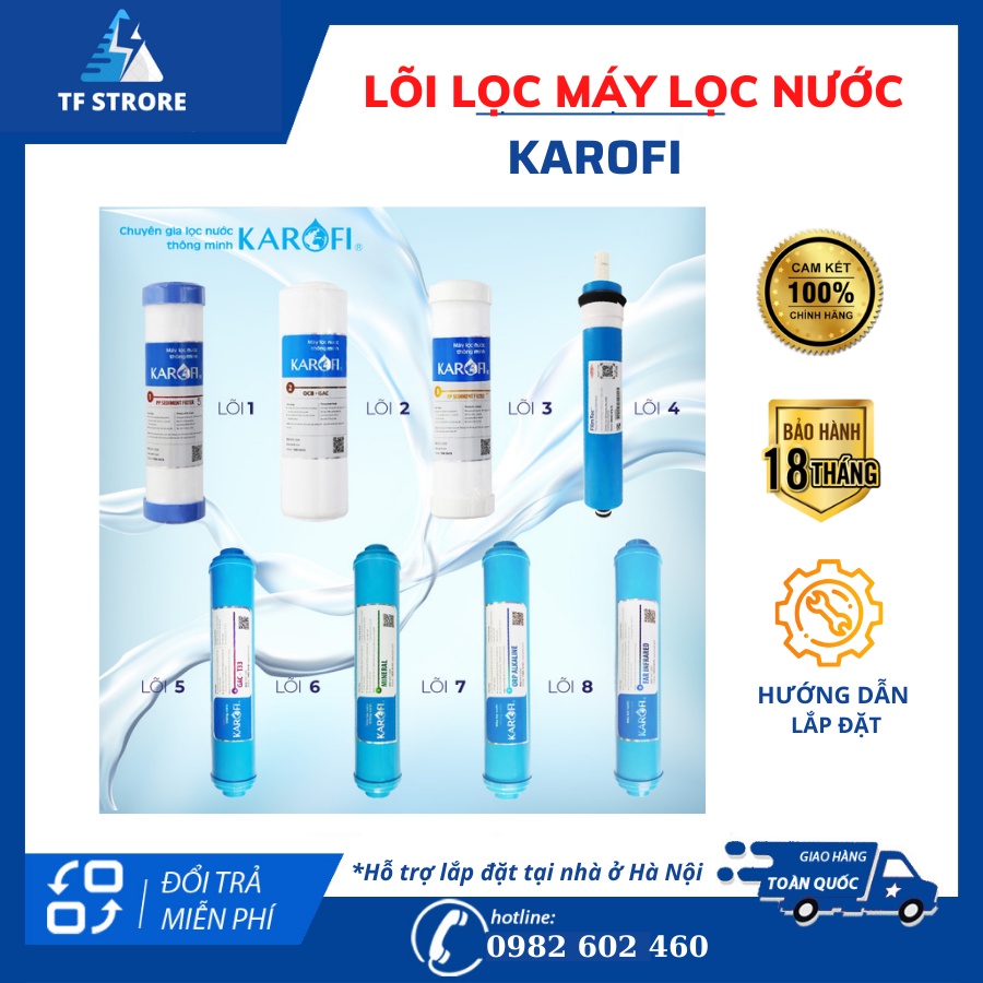 Lõi Số 56789 Máy Lọc Nước Karofi - Hàng Chính Hãng Có Bảo Hành