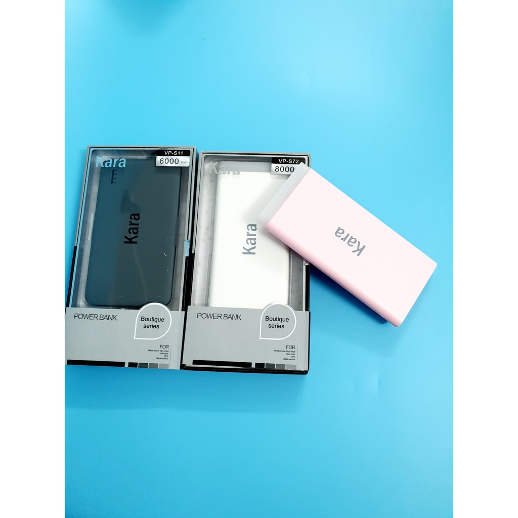 Sạc Dự Phòng Kara 6000mAh hỗ trợ 2 cổng Micro và IOS