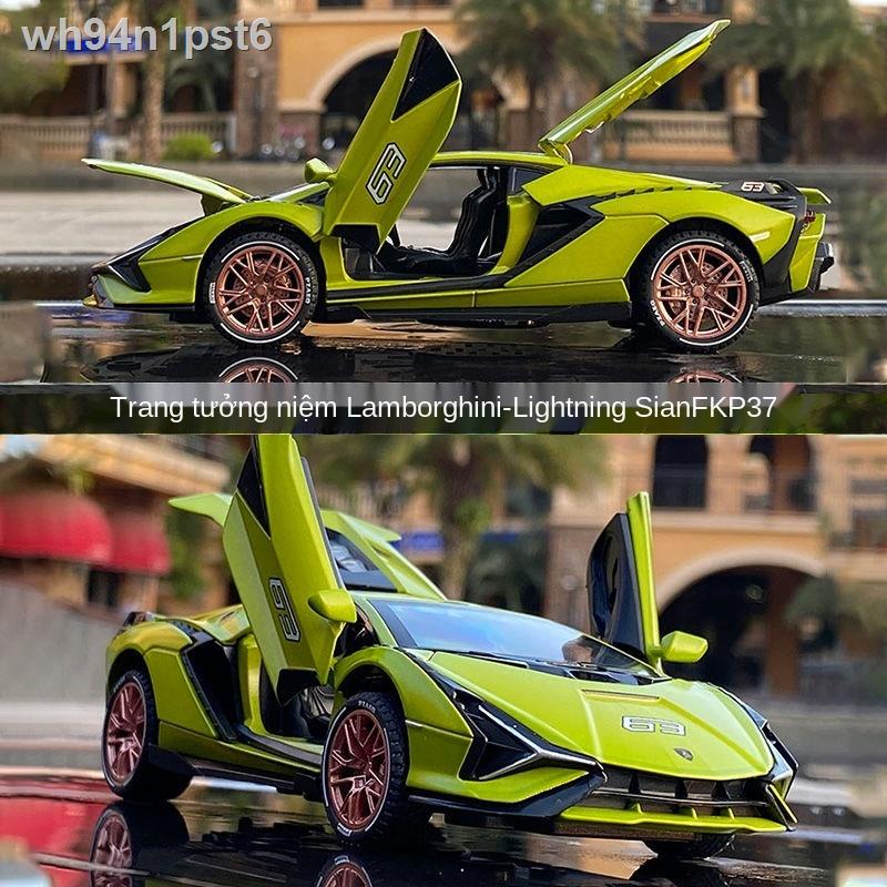 ◄ ▤  ❃▼✱Mô hình xe ô tô hợp kim Bugatti Black Dragon King mô phỏng Lamborghini siêu chạy âm thanh và ánh s