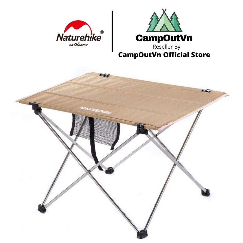 Naturehike bàn dã ngoại campoutvn du lịch dã ngoại khung nhôm mặt vải gọn nhẹ A203
