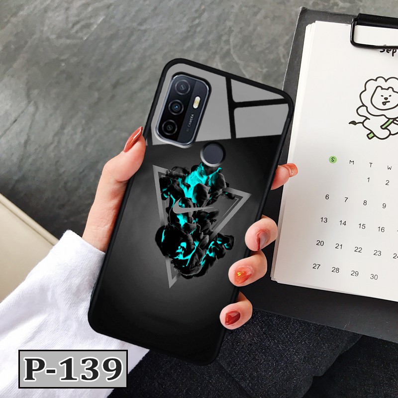 Ốp  Oppo A53 - lưng kính in hình 3D