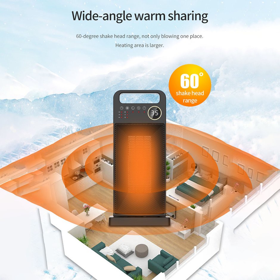 [DP] HQ-NYND-2000D Máy sưởi di động Tốc độ cao điều chỉnh máy sưởi điện