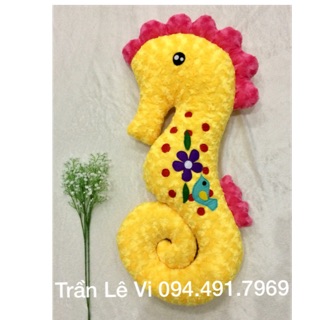 Gối cá ngựa điệu 80cm+tặng trang trí tên