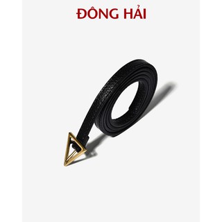 "TẶNG NGAY 30K khi theo dõi gian hàng " - Dây nịt nữ Đông Hải da bò cao cấp khóa kim tam giác ấn tượng- MT23