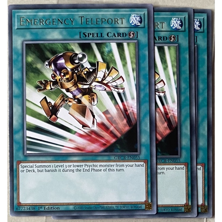 Thẻ bài Yugioh Emergency Teleport - Rare - GRCR-EN055