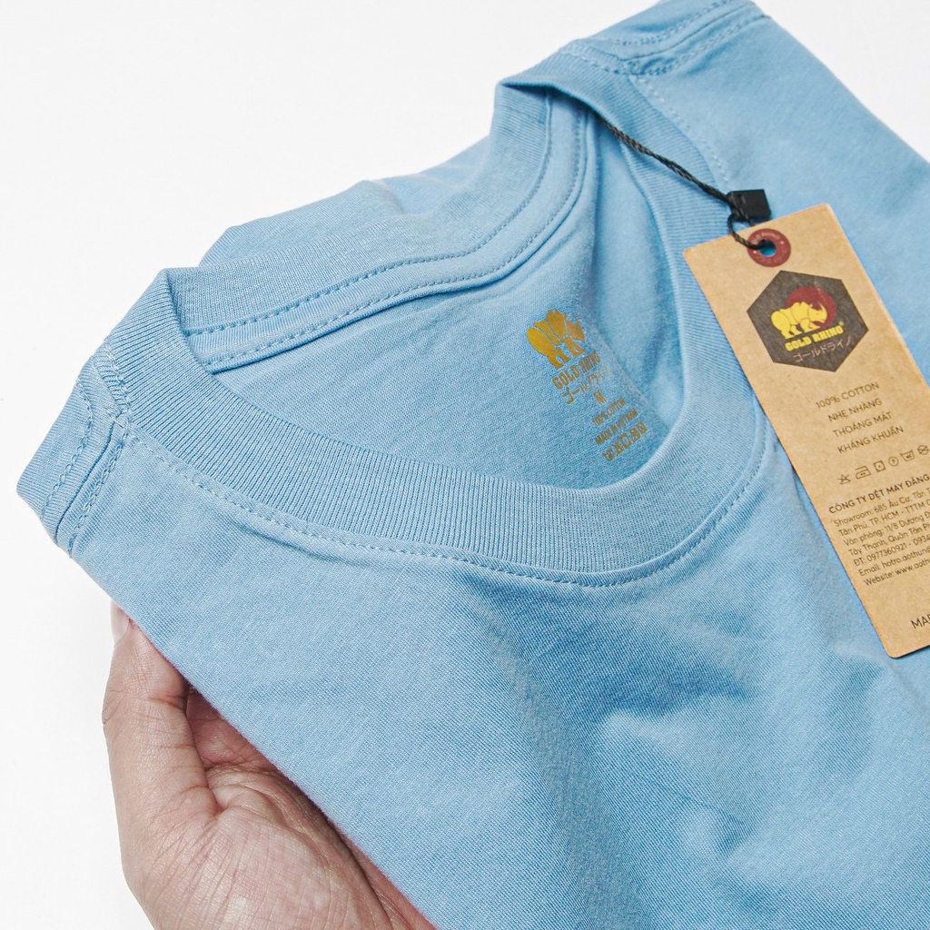Áo thun nam nữ unisex basic phông trơn cổ tròn nhiều màu cotton 100% không xù lông
