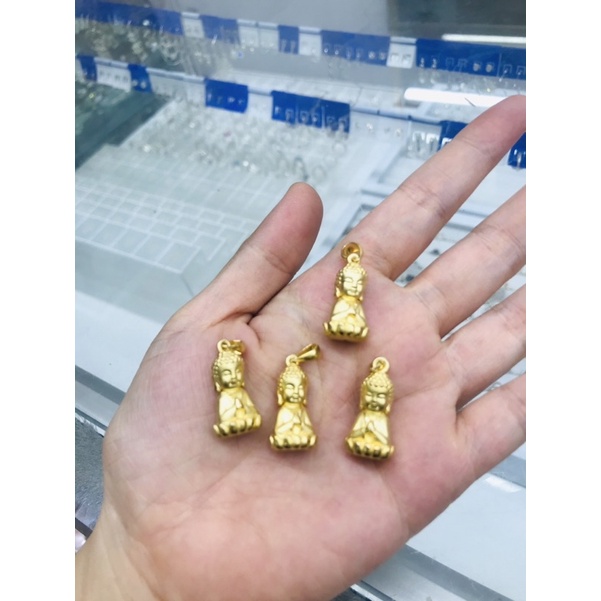 Mặt phật adida bạc phủ vàng đẹp
