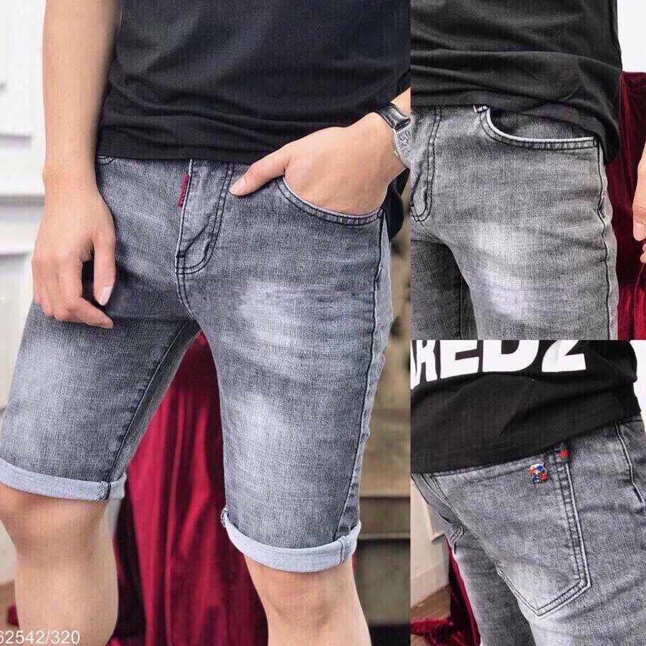 Quần Short Nam chất Jean co dãn, Quần Jean Nam Ngắn mẫu mới nhất 2021 phong cách trẻ trung năng động MuradFashion MS8035