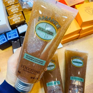 (Hàng Pháp AUTHETIC) Gel tẩy da chết body Loccitane Amande Shower Scrub 200ml