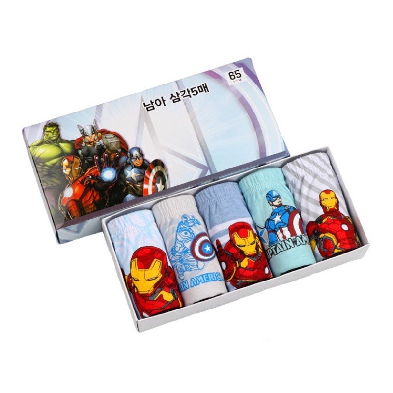 Set 5 Quần Lót Bé Trai - Mẫu Avenger Siêu Anh Hùng