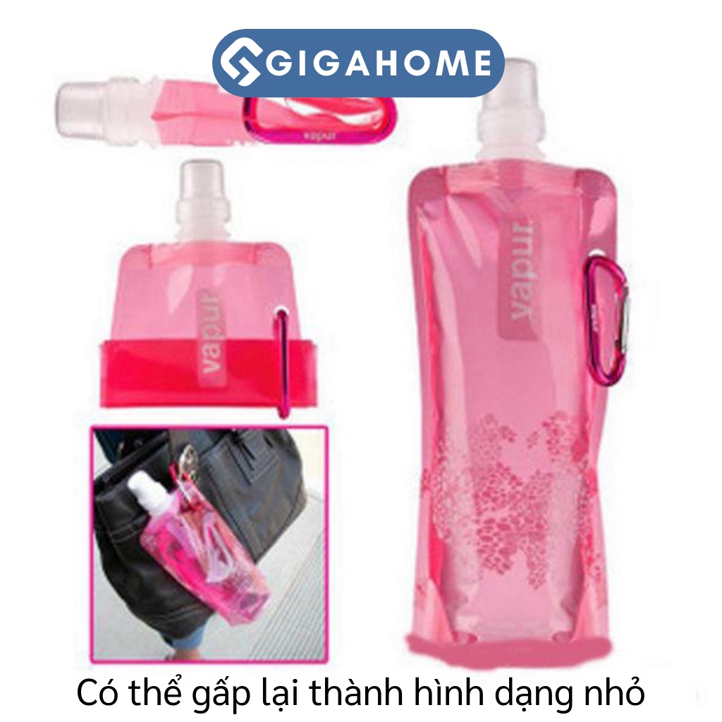 Túi Dạng Bình Nước Thể Thao Chống Thấm GIGAHOME Đi Dã Ngoại, Phượt Tiện Lợi 500ml 7720