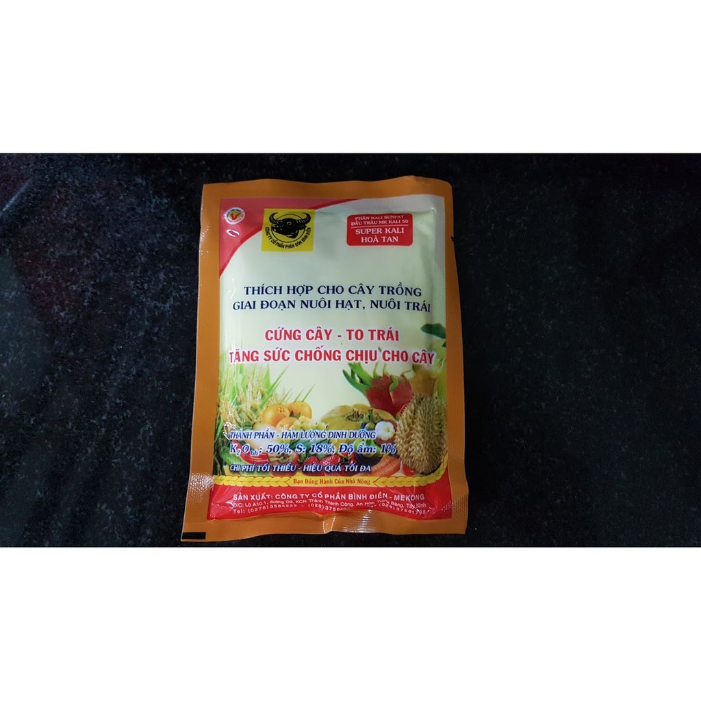 Phân bón Đầu Trâu super kali - Gói  (100G)