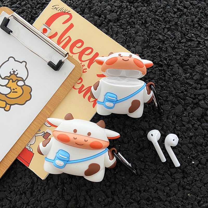 Case bao airpod 1 2 Pro 3 Stupid &amp; Cute Shark Cá mập con - Vỏ bọc đựng tai nghe không dây airpods