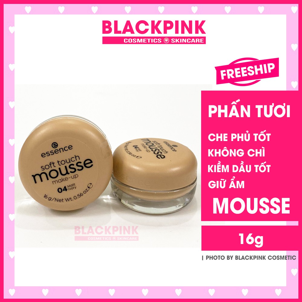 Phấn tươi Mousse Đức 16g - Chất kem xốp mịn, bám da, dễ tán, khô thoáng