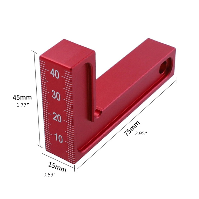 Kẹp Chữ L Góc 90 Độ Bằng Hợp Kim Nhôm Siêu Nhẹ Cao Cấp°