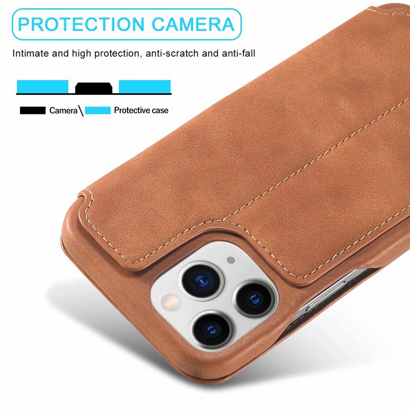 Bao da điện thoại kiểu ví nắp gập có giá đỡ cho iPhone 12 Pro Max/12 Mini/11 Pro Max/SE 2020/XS Max/XR/X/8+/7+/6S+/6+ | BigBuy360 - bigbuy360.vn