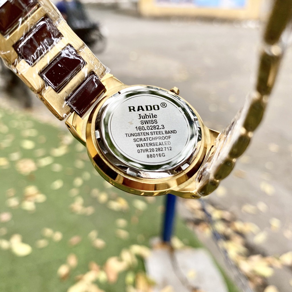 Đồng Hồ NAM KIM LOẠI RADO L033 Mặt Nâu Chống Xước, Chống Nước TUYỆT ĐỐI - TẶNG 1 Vòng Đá tỳ Hưu + 2 pin AG4 | BigBuy360 - bigbuy360.vn