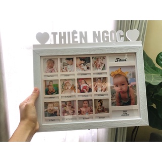 Khung ảnh 12 tháng [Áp mã giảm10k] Khăc theo yêu cầu[Có sẵn]