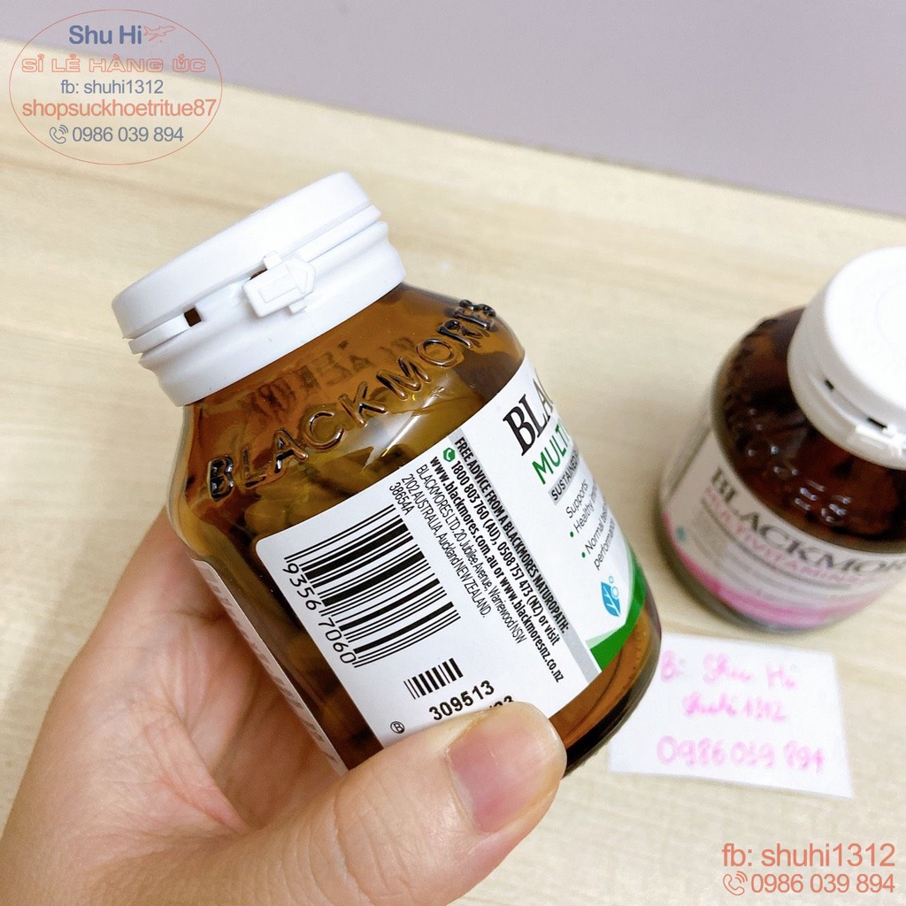 Blackmores Multivitamin for Men, women 60 viên Úc, vitamin tổng hợp cho nam, nữ blackmores