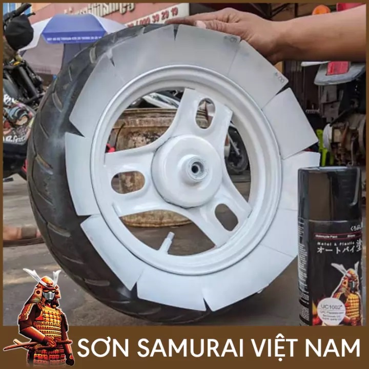 [ COMBO 3 CHAI ] SƠN XỊT SAMURAI MÀU TRẮNG HUỲNH QUANG UCH210 - UC1002 - K1K