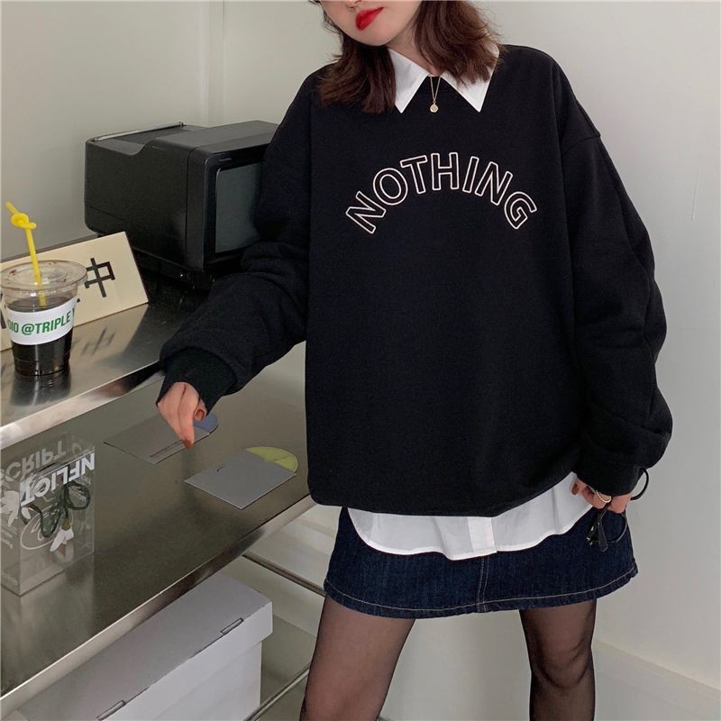 Áo Khoác Hoodie Oversize Phong Cách Hàn Quốc Bts Nothing Fjcs82938