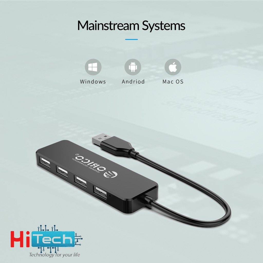 [ CHÍNH HÃNG ] Bộ Chia USB ORICO 4 Port - Hub USB ORICO 4 Cổng FL01-BK-BP - FL01-WH-BP