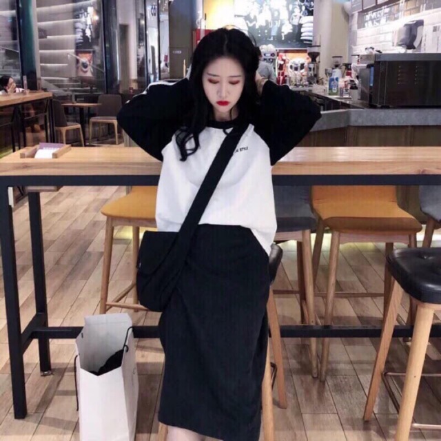 Chân váy bút chì thun ulzzang( kèm ảnh thật)