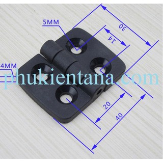 Bản lề nhựa đen 30*40