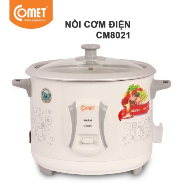 [Mã 44ELSALE2 giảm 7% đơn 300K] NỒI CƠM ĐIÊN Comet Nắp Rời 1L8