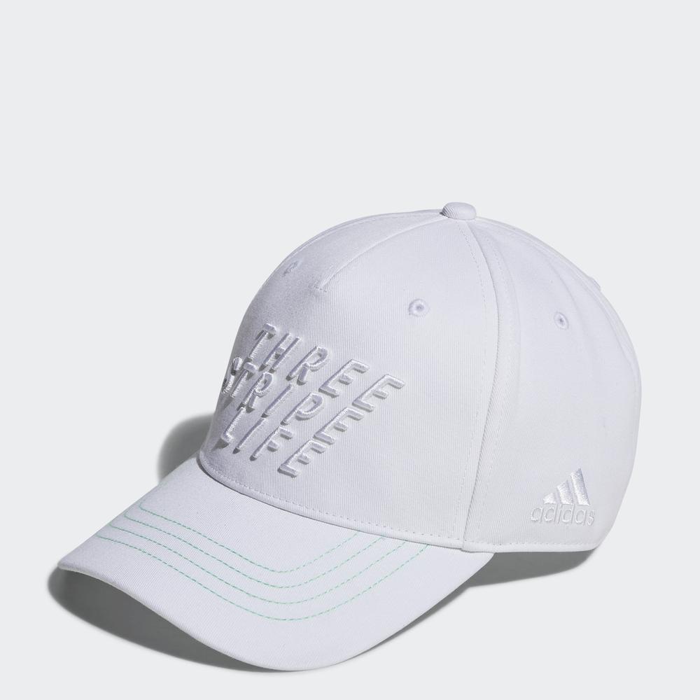 Mũ Lưỡi Trai adidas GOLF Nam Mũ Lưỡi Trai Vải Twill Three Stripe Life Màu trắng GU8644